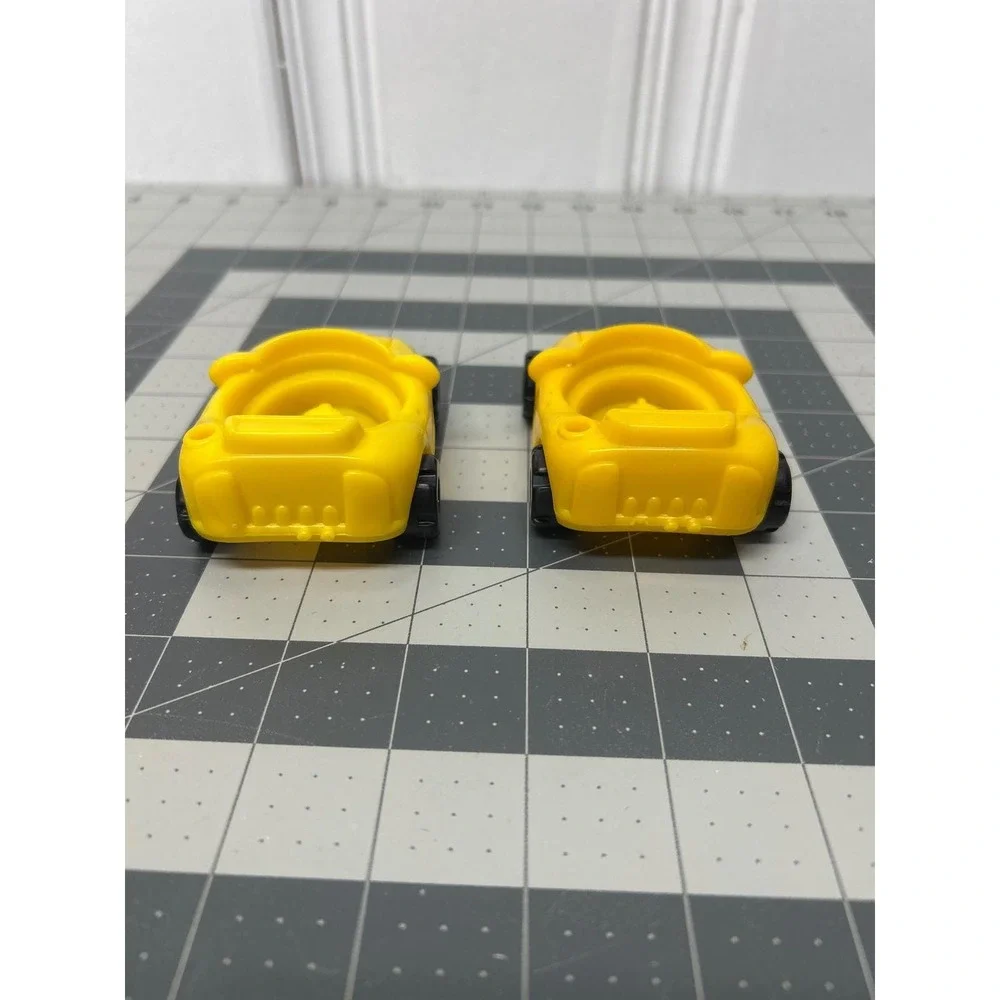 Vtg Fisher Price Chunky Cars 2 Yellow Engine Hood Lifts Sticker Little‎ People